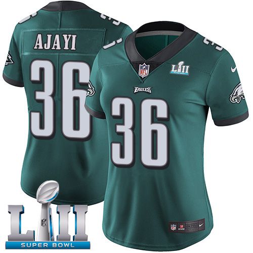 Women Philadelphia Eagles #36 Ajayi Green Limited 2018 Super Bowl NFL Jerseys